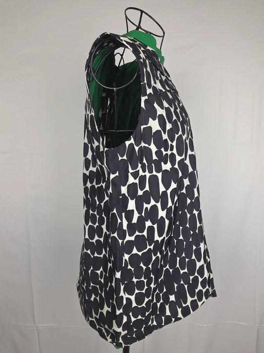 Gucci Blusa by Tom Ford in Seta con Stampa Grafica Bianca e Nera - Pally Vintage Closet