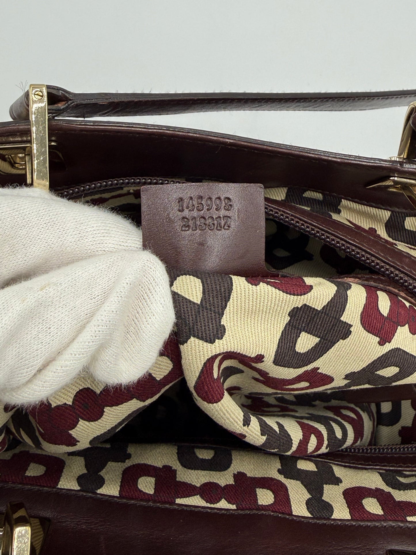 Gucci Borsa Tote Vintage in Pelle Guccissima Marrone Cioccolato - Pally Vintage Closet