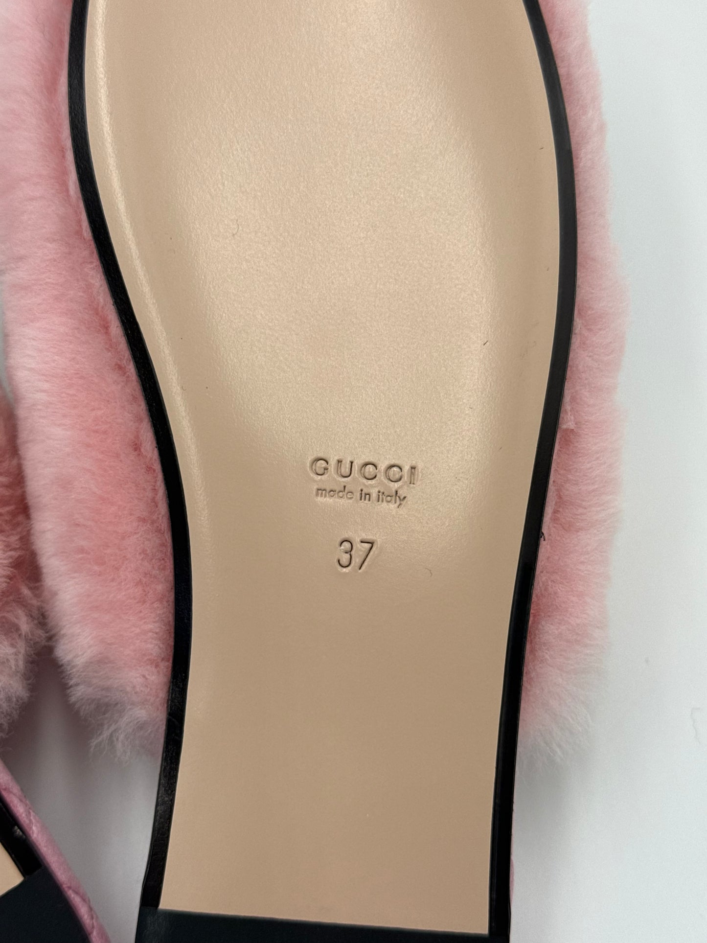 Gucci Slippers Sabot Plush by Alessandro Michele Rosa