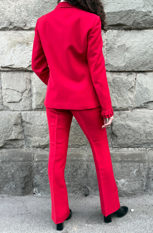 Gucci Tailleur con Dettagli Ruffled Rosso - Pally Vintage Closet