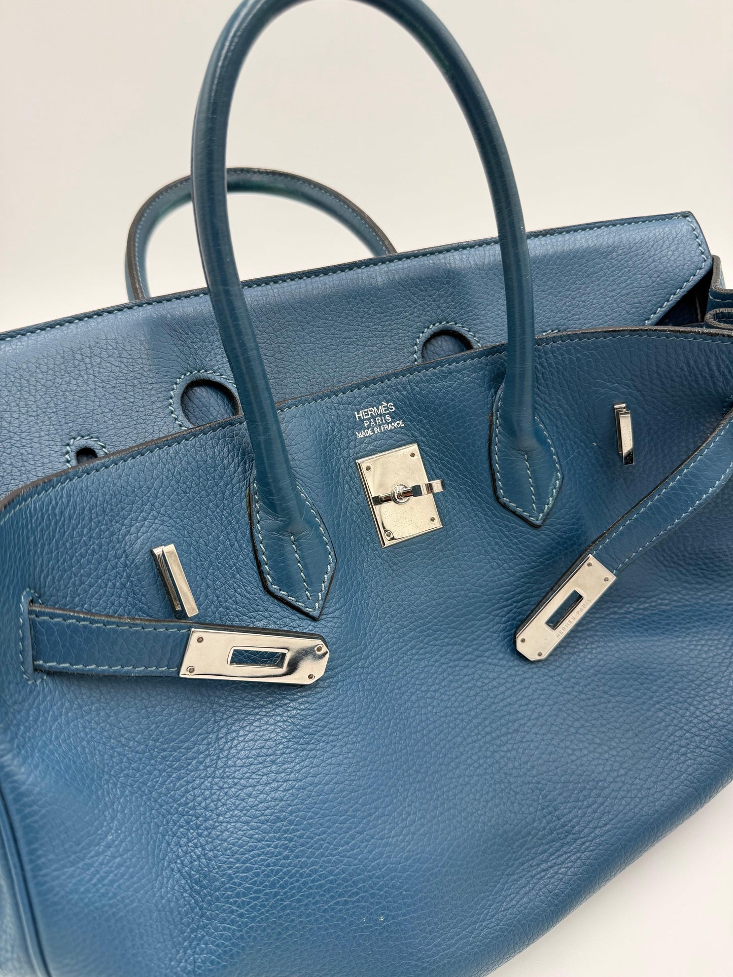 Herm-s-Borsa-Birkin-35-Blue-Jean-in-Pelle-Togo-con-Hardware-Palladio-70420589838660 - Pally Vintage Closet
