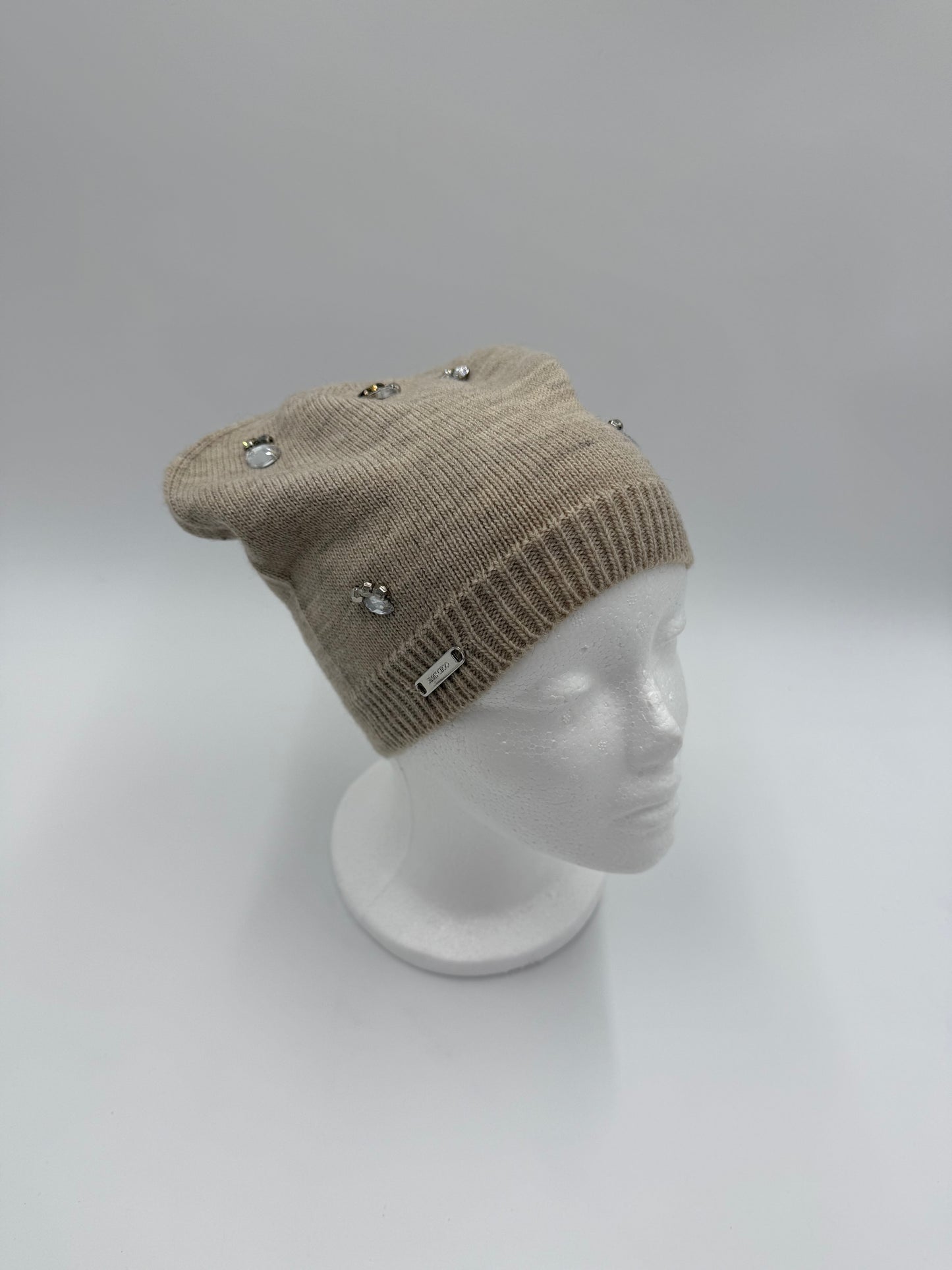 Jimmy Choo Berretto in Lana Cashmere con Dettagli Gioiello - Pally Vintage Closet