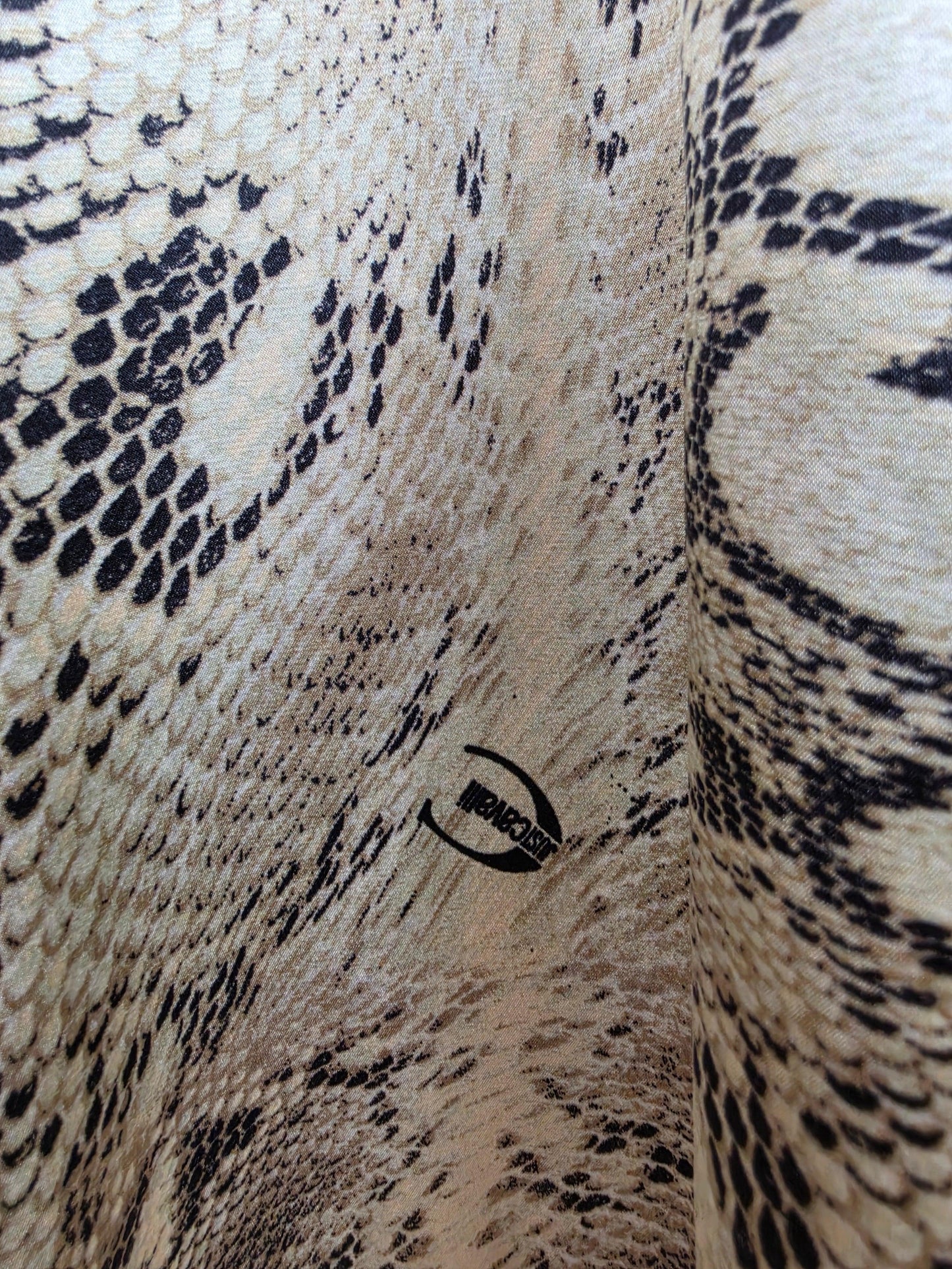 Just Cavalli Abito Lungo Vintage in Misto Seta Animalier - Pally Vintage Closet
