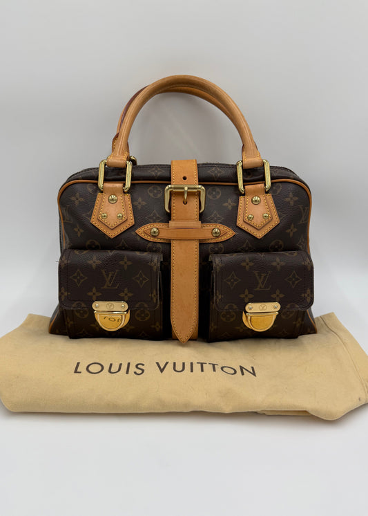 Louis Vuitton Borsa Manhattan GM Marrone