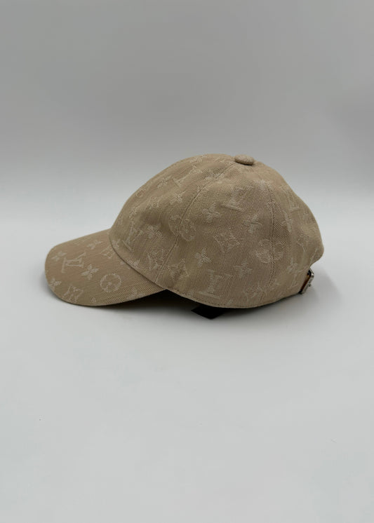 Louis Vuitton Cappello Monogram Denim Beige