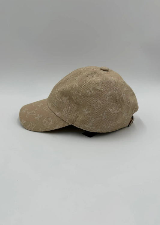Louis-Vuitton-Cappello-Monogram-Denim-Beige-67364001120580 - Pally Vintage Closet