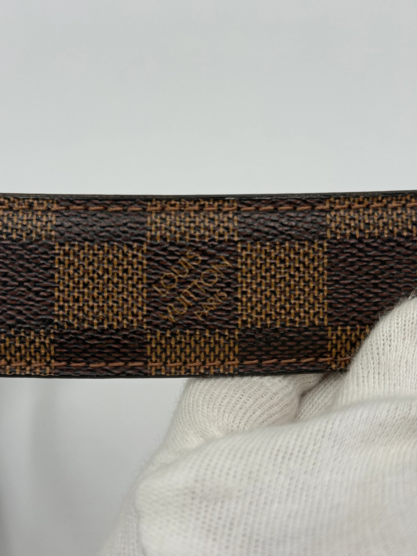 Louis-Vuitton-Cintura-in-Tela-Damier-Ebene-Marrone-69305960038724 - Pally Vintage Closet