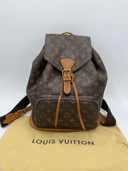 Louis Vuitton Zaino Montsouris GM Vintage in Tela Monogram Marrone - Pally Vintage Closet