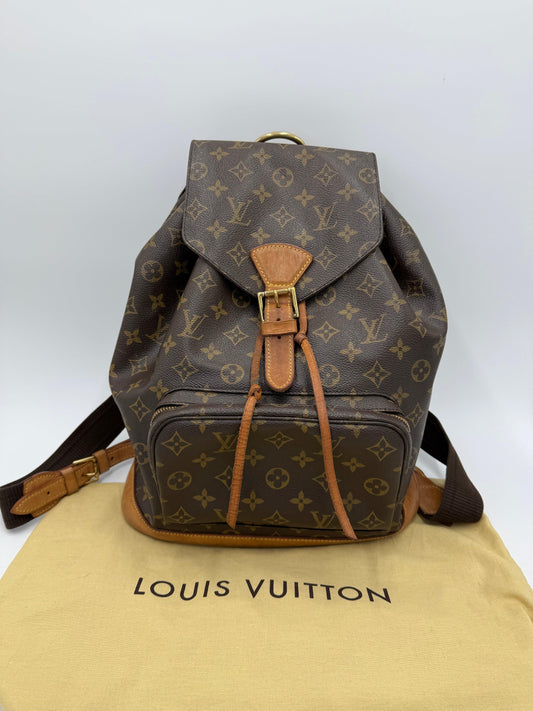 Louis Vuitton Zaino Montsouris GM Vintage in Tela Monogram Marrone - Pally Vintage Closet