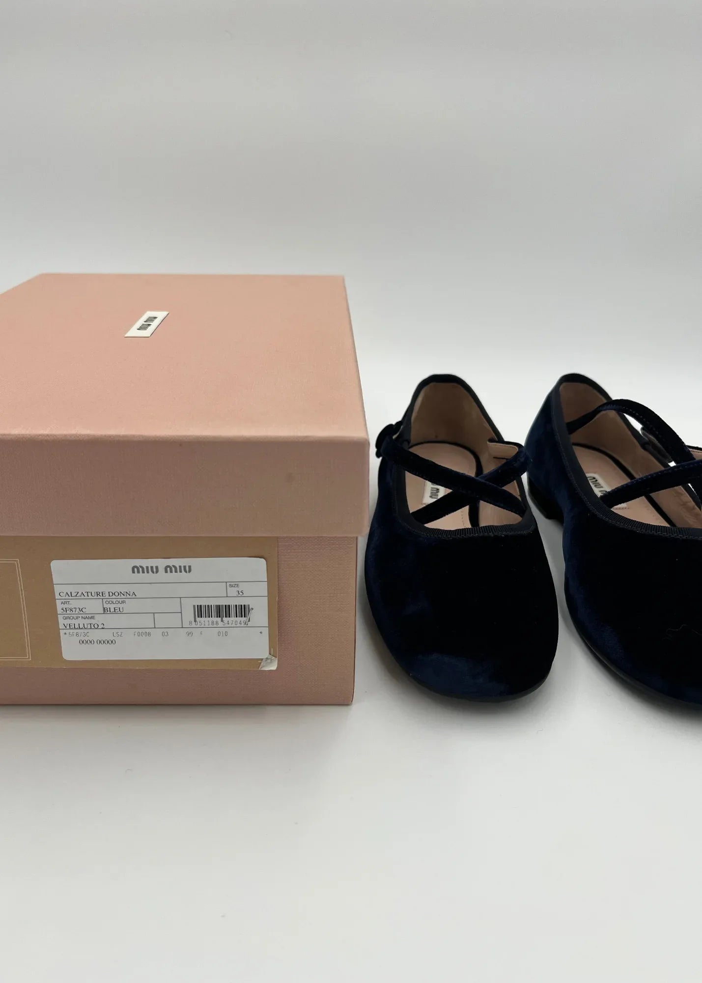 Miu-Miu-Ballerine-in-Velluto-Navy-64324763287876 - Pally Vintage Closet