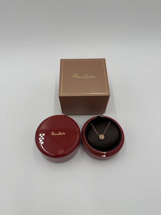 Pomellato Collana con Ciondolo Nudo Petit in Oro Rosa e Pavé di Diamanti - Pally Vintage Closet