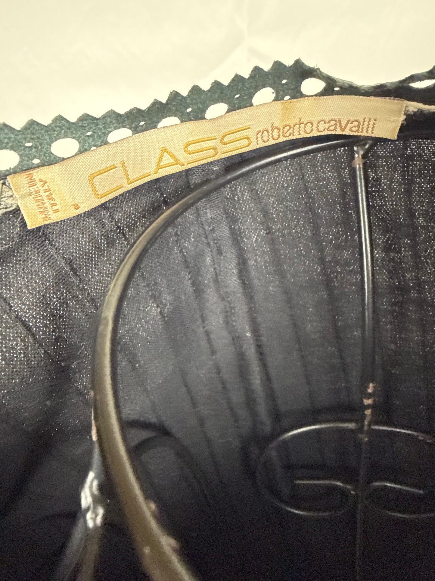 Roberto Cavalli Class Completo Blusa con Stringhe e Gonna Lunga Nero - Pally Vintage Closet