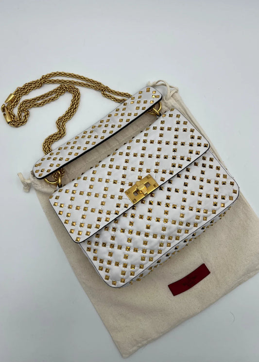 Valentino-Garavani-Borsa-Rockstud-Spike-Limited-Edition-Media-Bianca-64808858648900 - Pally Vintage Closet