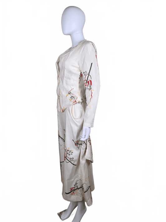 Vivienne Westwood Anglomania Completo Vintage in Seta Avorio - Pally Vintage Closet