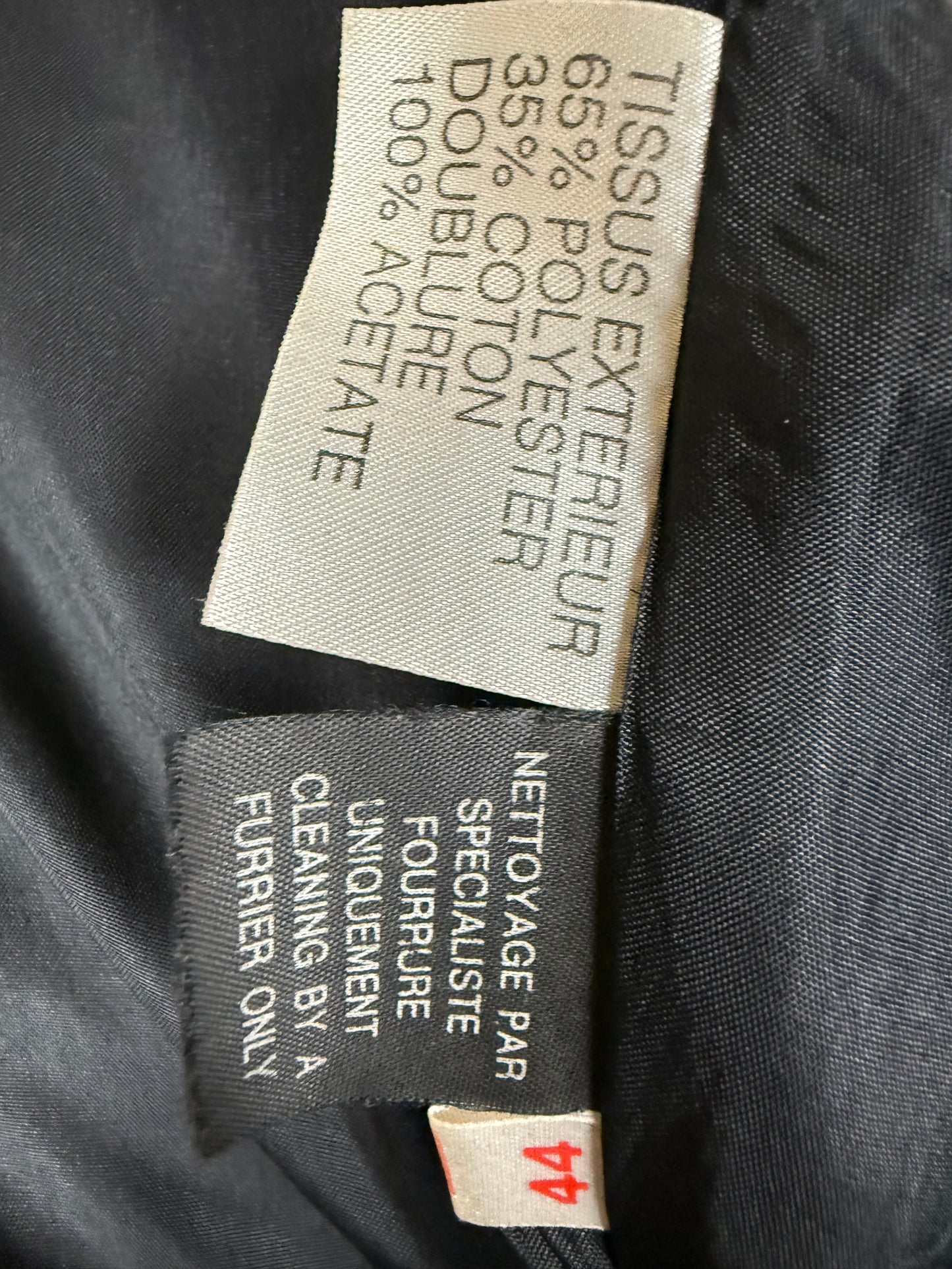 Yves Saint Laurent Fourrures Cappotto con Interno in Pelliccia Nero - Pally Vintage Closet