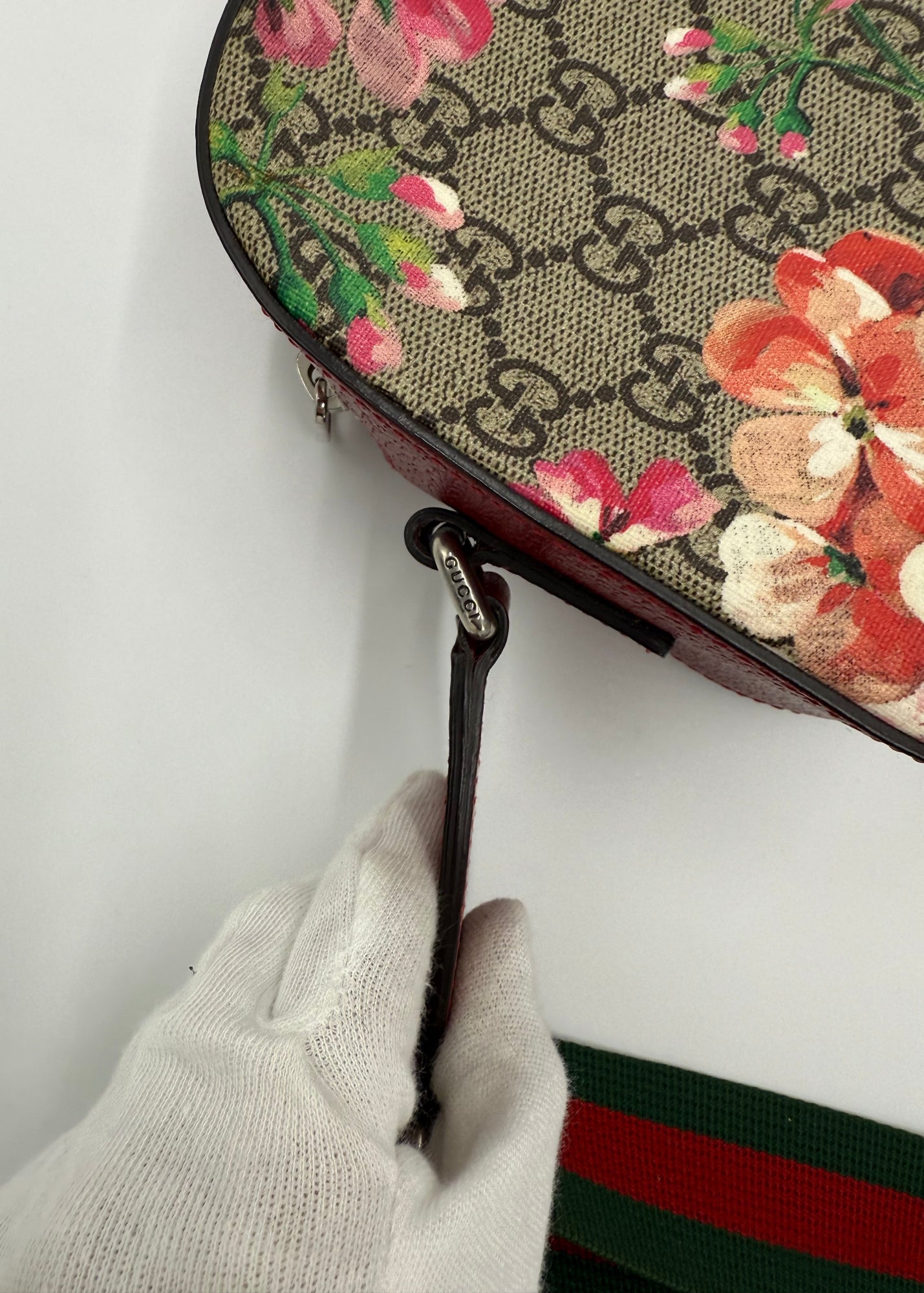 Gucci Borsa a Tracolla GG Blooms Supreme Rossa