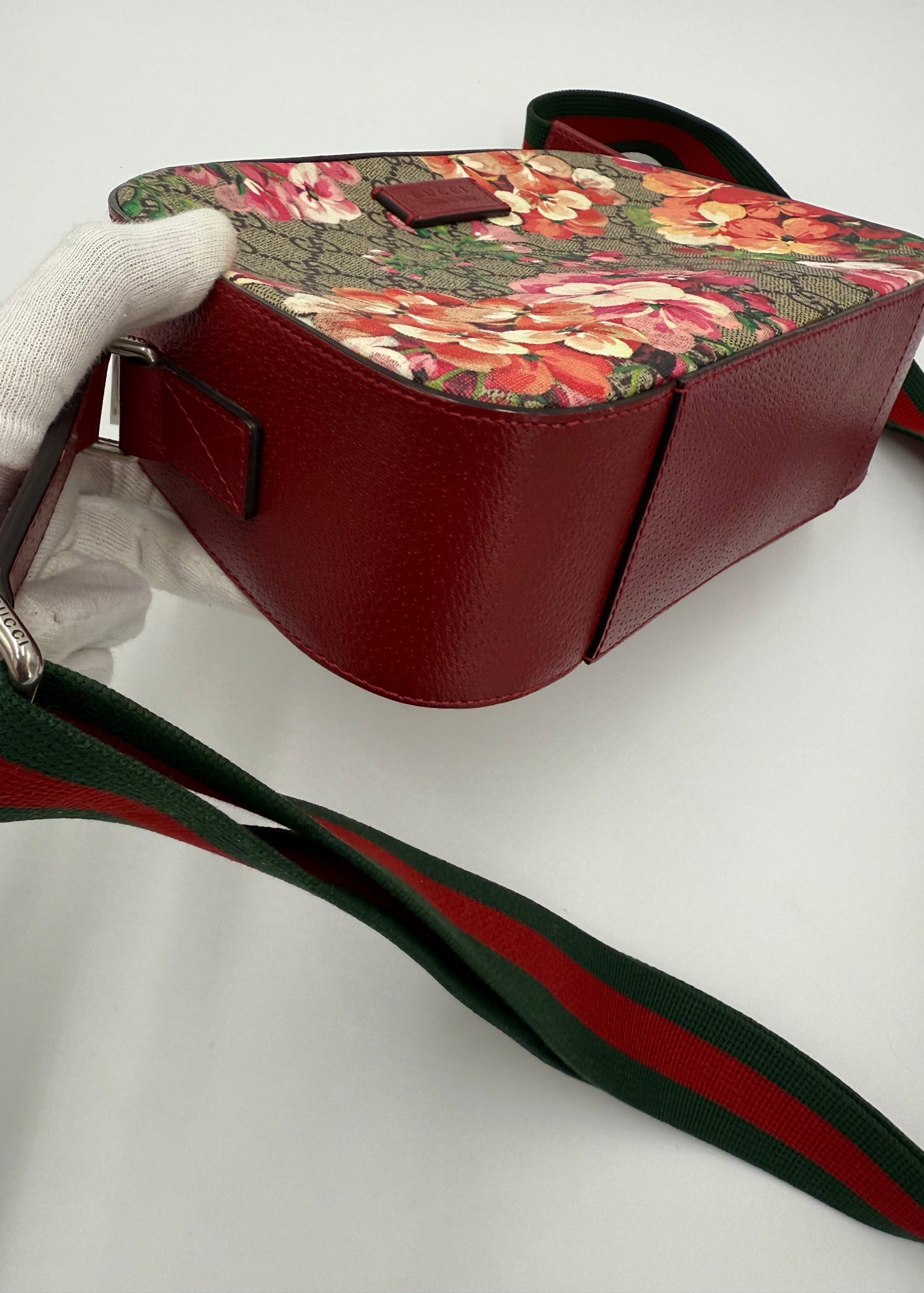 Gucci Borsa a Tracolla GG Blooms Supreme Rossa