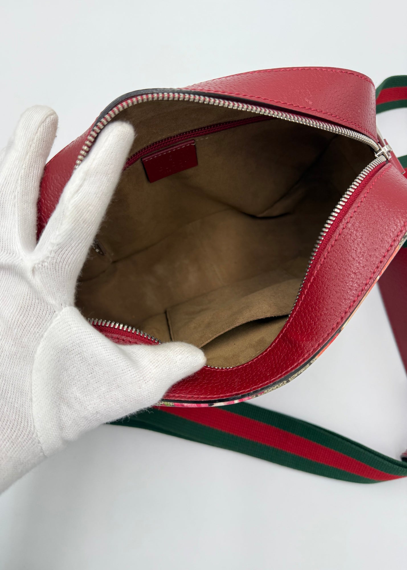 Gucci Borsa a Tracolla GG Blooms Supreme Rossa