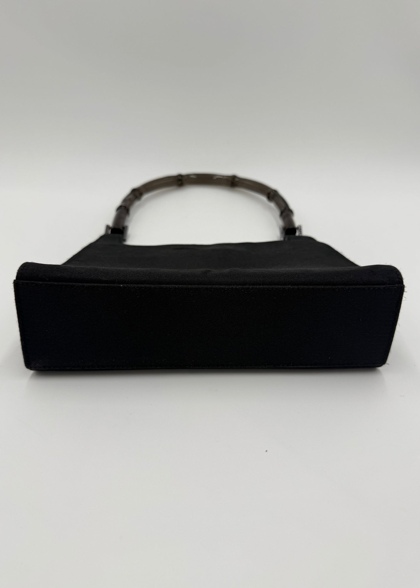 Gucci Borsa Bamboo Vintage in Raso Nero