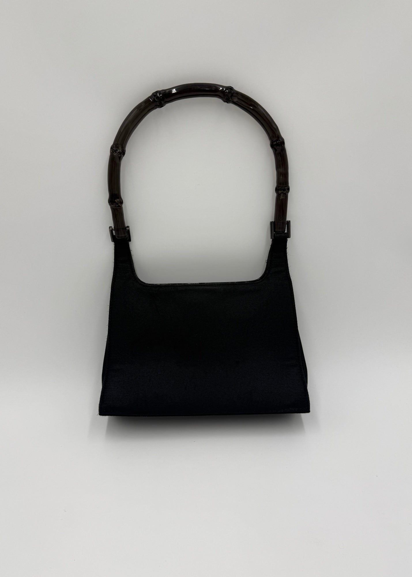 Gucci Borsa Bamboo Vintage in Raso Nero