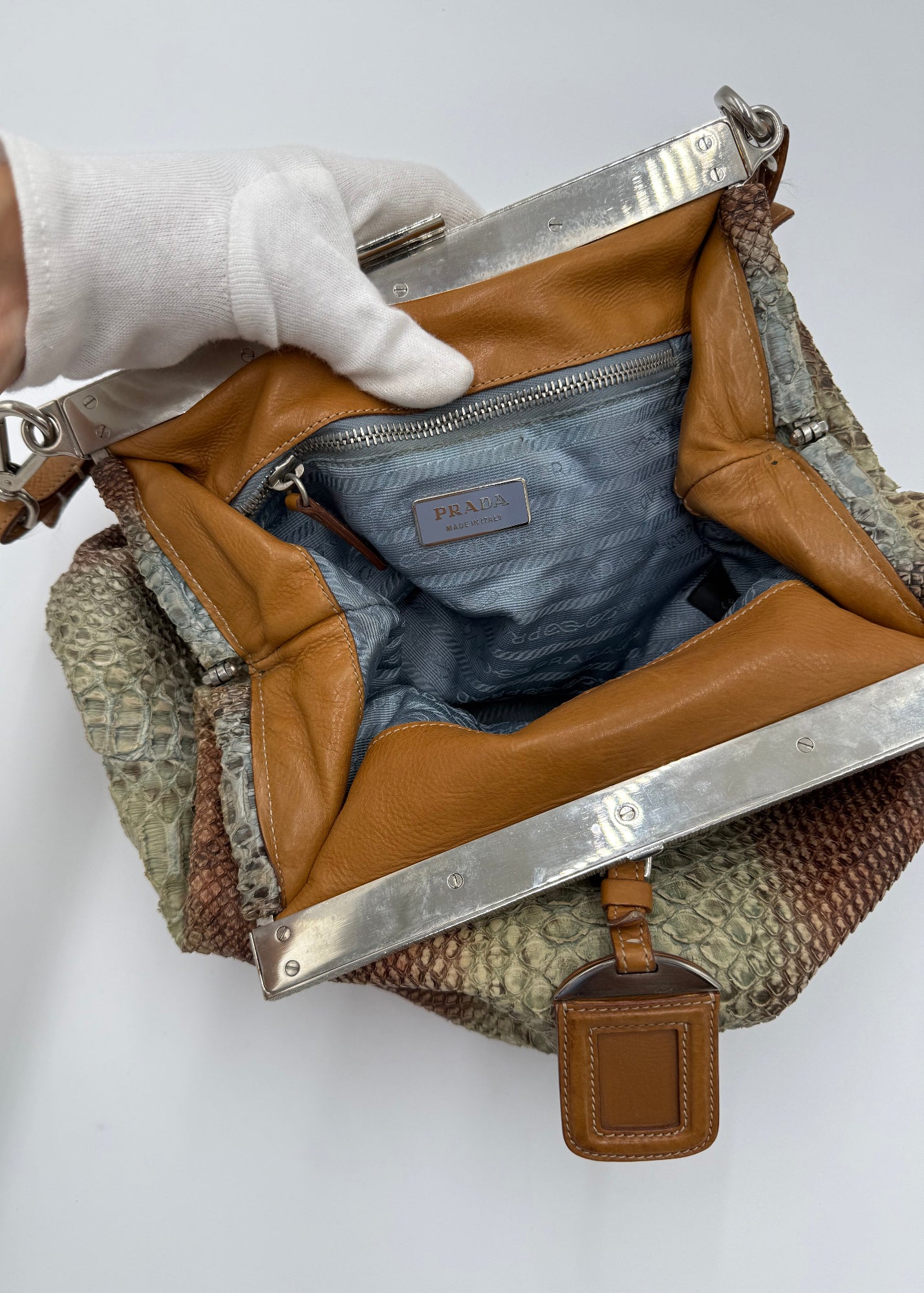 Prada Borsa Hobo Vintage in Pitone