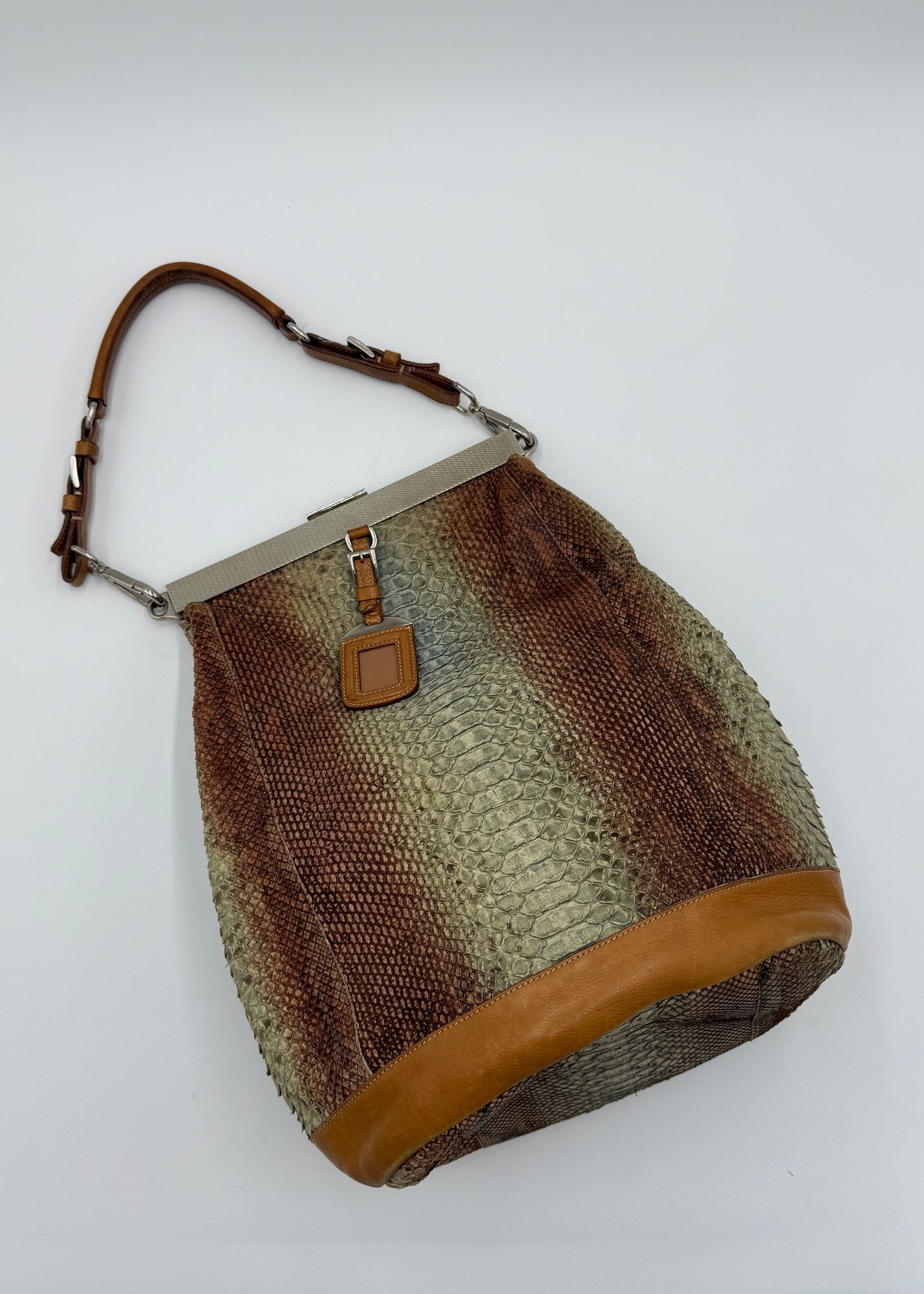 Prada Borsa Hobo Vintage in Pitone