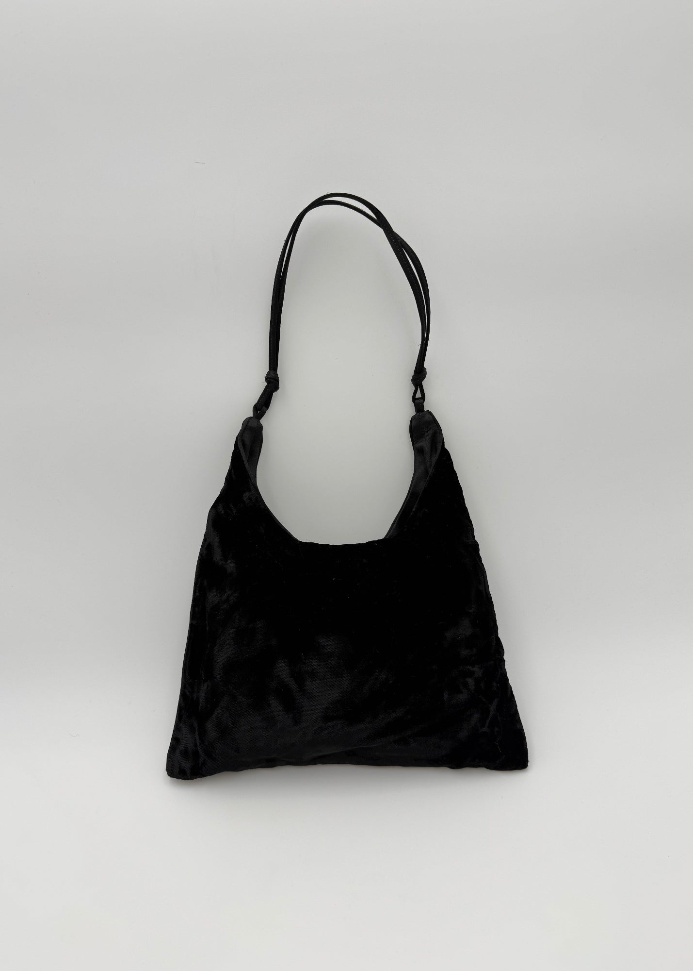 Prada Borsa Vintage in Velluto Liscio Nero