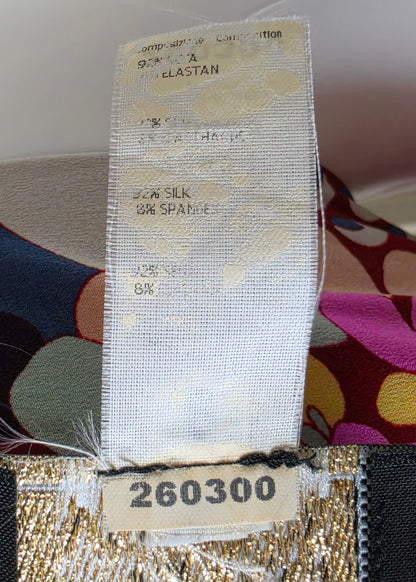 Gianni Versace Couture Miniabito Vintage a Stampa Floreale Psichedelica