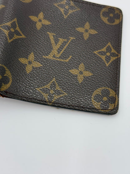 Louis Vuitton Vintage Compact Monogram Wallet Brown