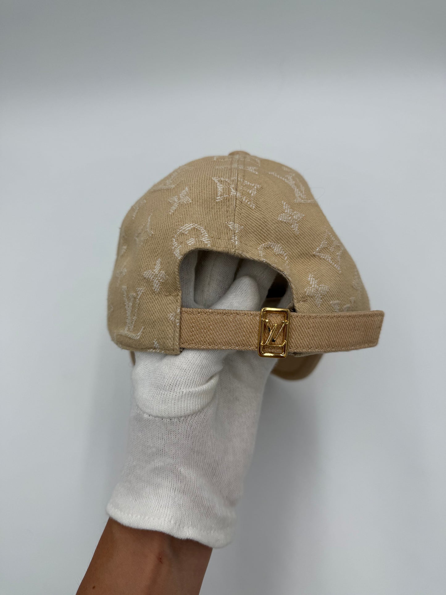 Louis Vuitton Cappello Monogram II Denim Beige