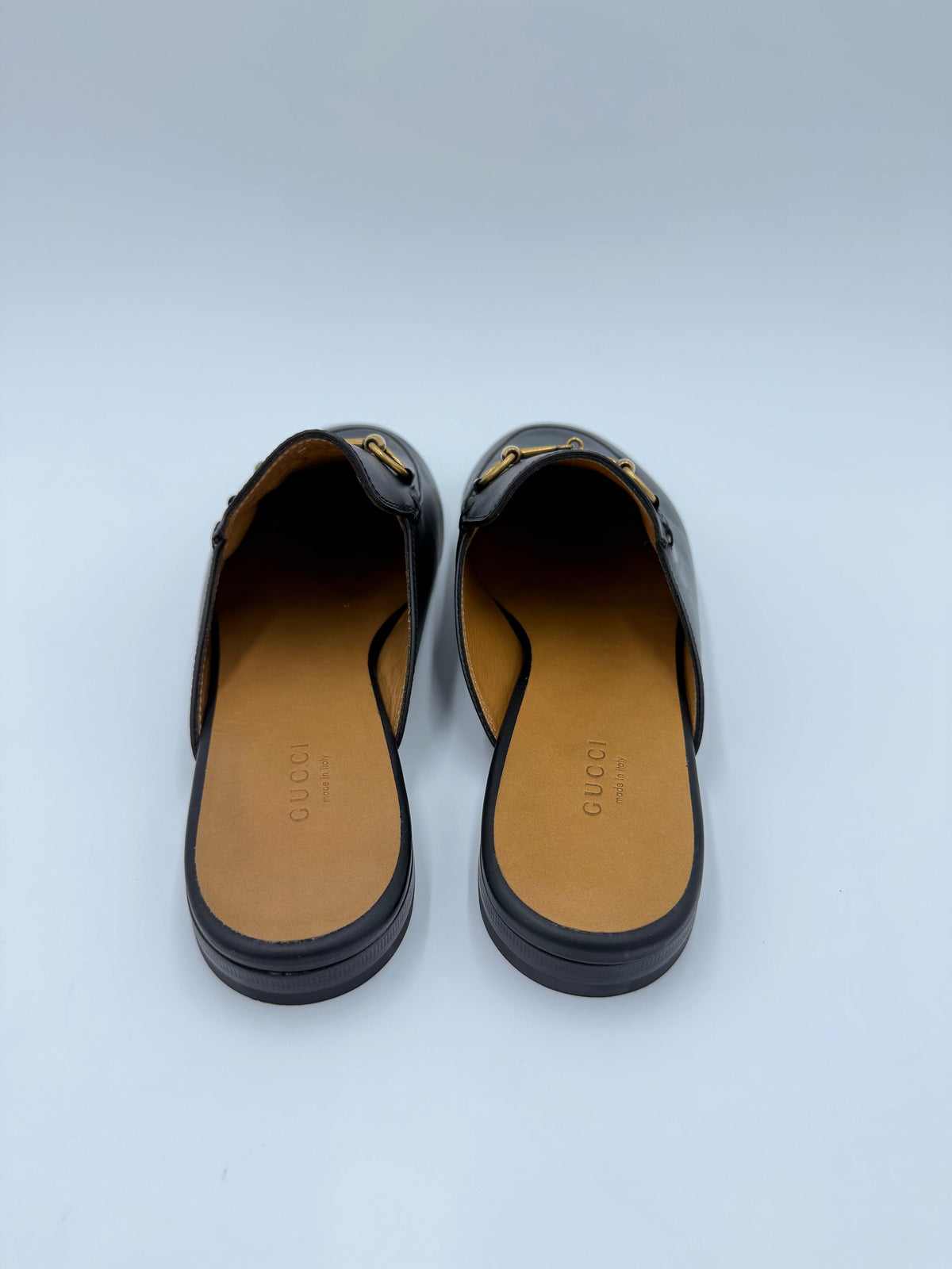 Gucci Black Princetown Horsebit Mules