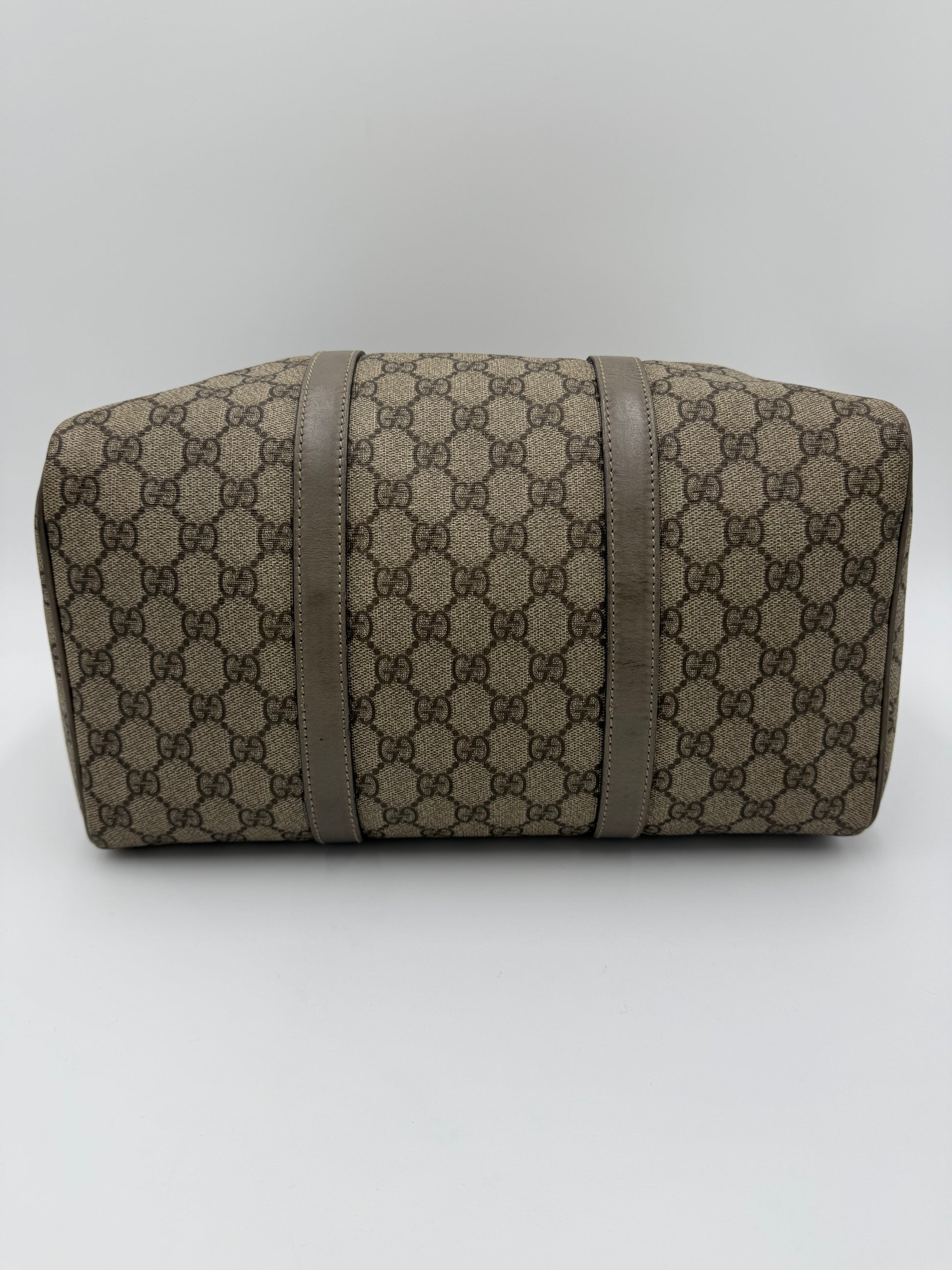 Gucci Bauletto Joy in Tela GG Supreme e Pelle Taupe - Pally Vintage Closet