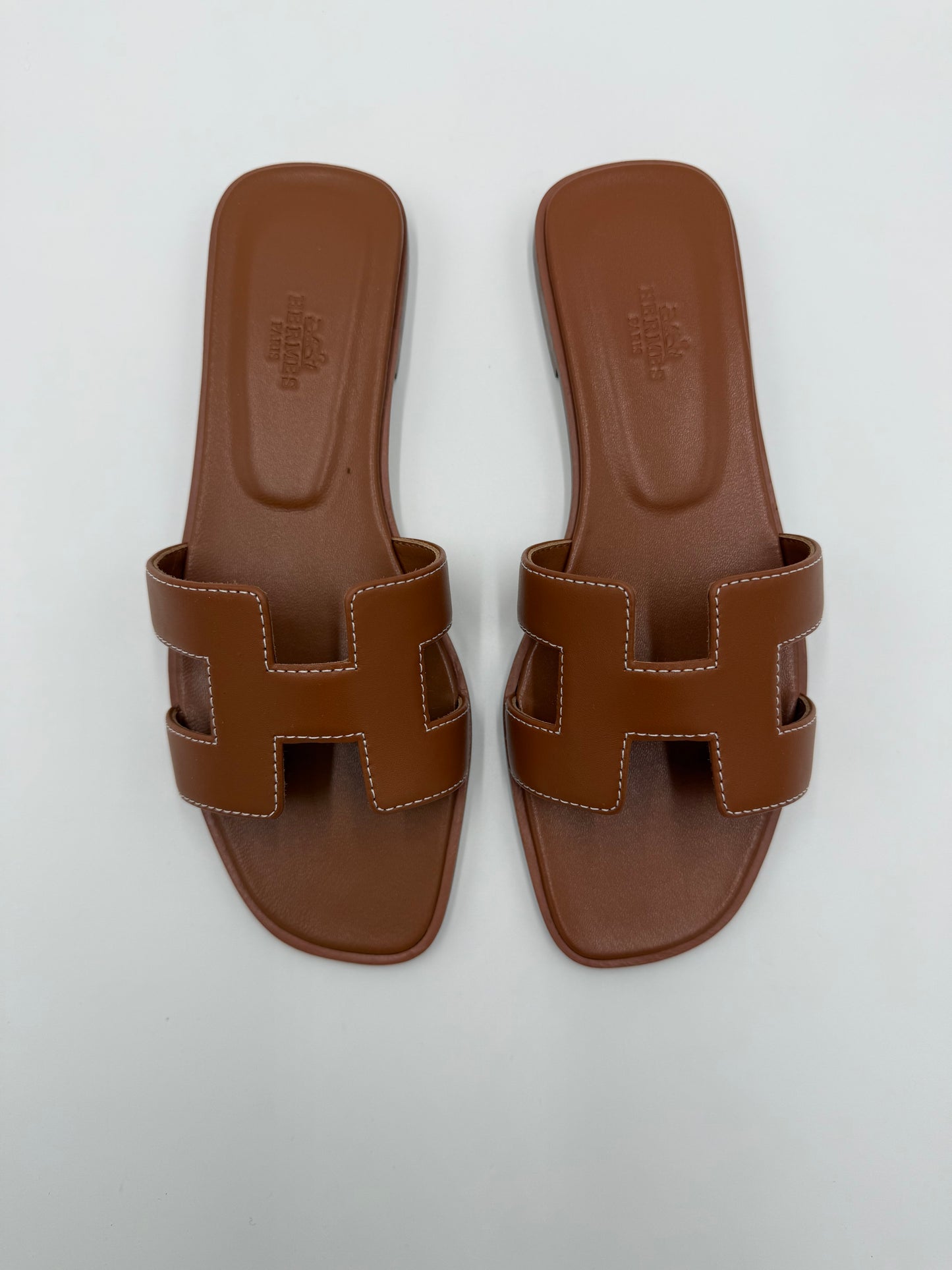 Hermès Sandali Oran in Pelle Gold