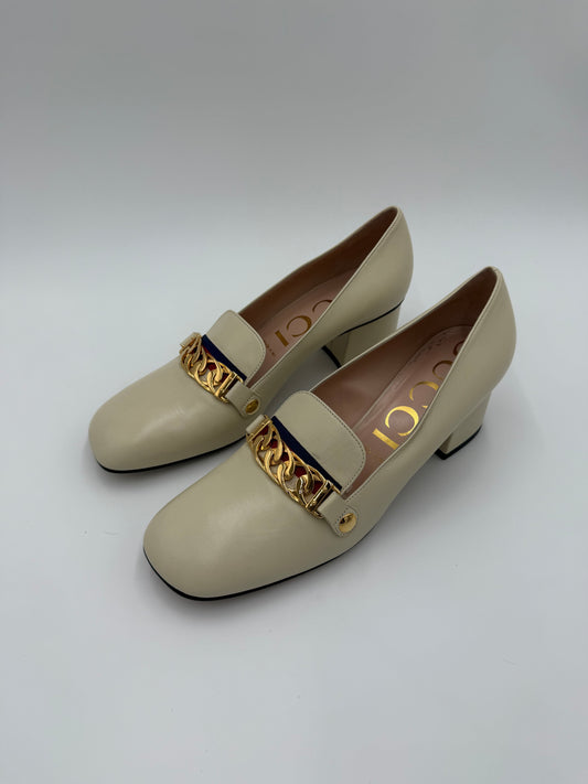 Gucci Mocassini Décolleté Sylvie Ecru