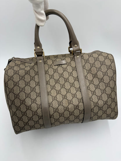 Gucci Bauletto Joy in Tela GG Supreme e Pelle Taupe - Pally Vintage Closet
