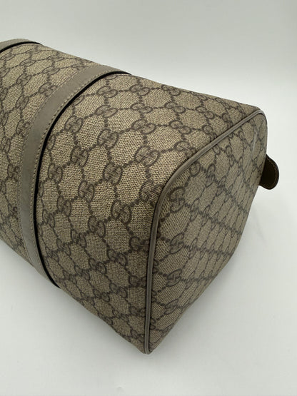 Gucci Bauletto Joy in Tela GG Supreme e Pelle Taupe - Pally Vintage Closet