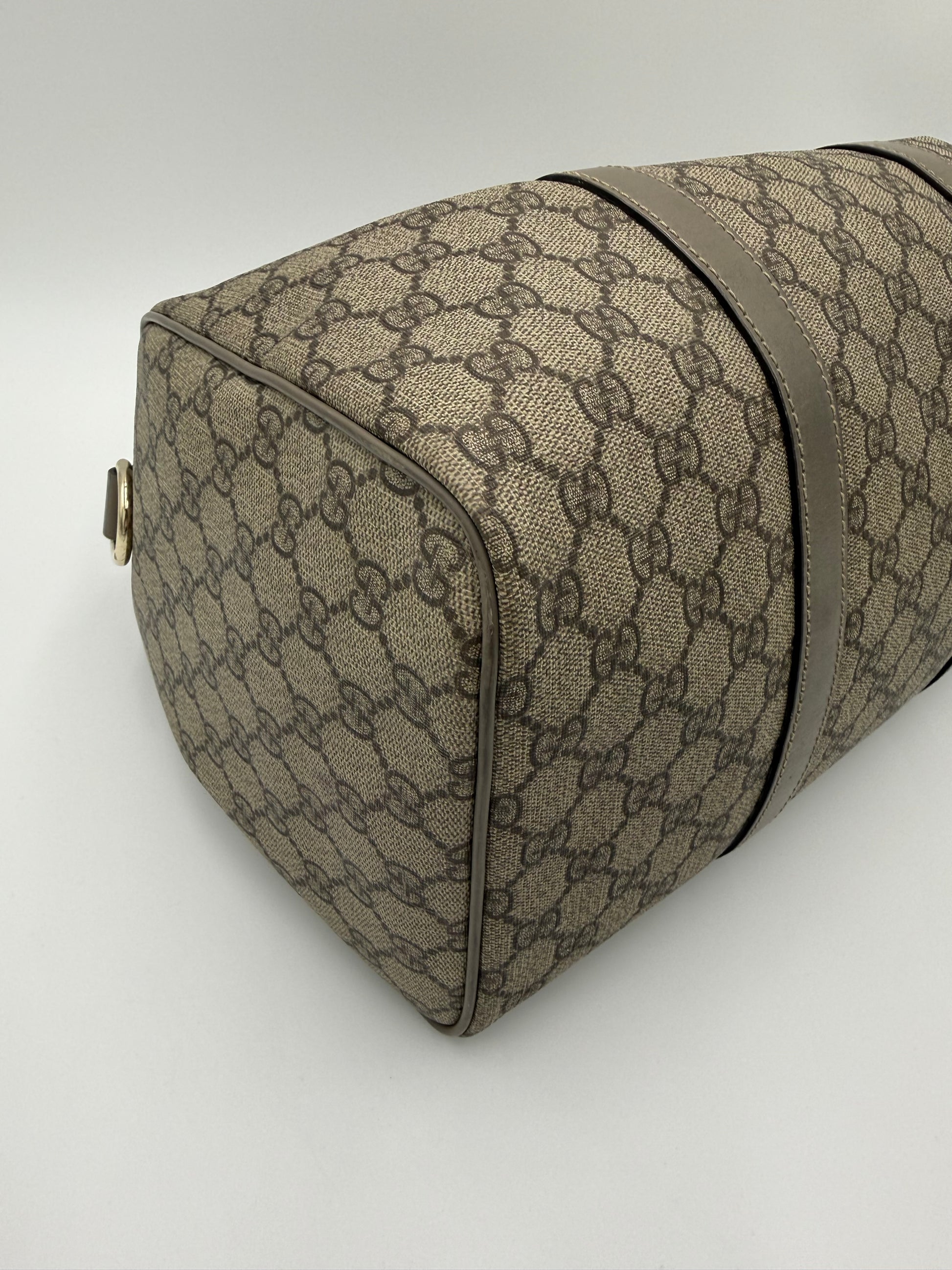 Gucci Bauletto Joy in Tela GG Supreme e Pelle Taupe - Pally Vintage Closet