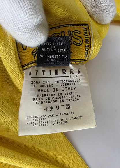 Versus Versace Gianni Versace Miniabito Vintage Giallo