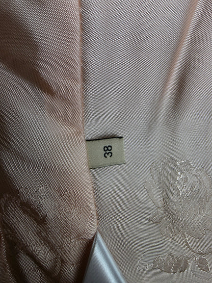 Gucci Blazer Safari in Tela GG Canvas con Dettagli in Pelle e Cintura Web Marrone