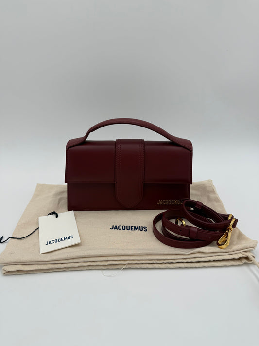 Jacquemus Borsa Le Grand Bambino Bordeaux