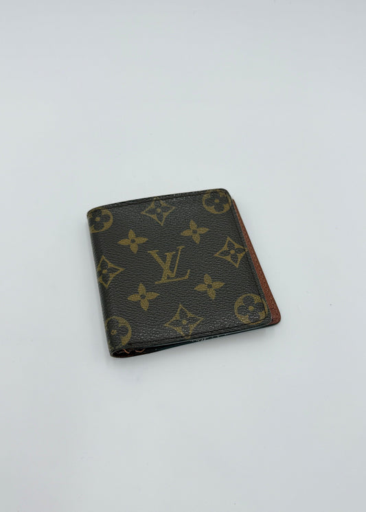 Louis Vuitton Vintage Compact Monogram Wallet Brown