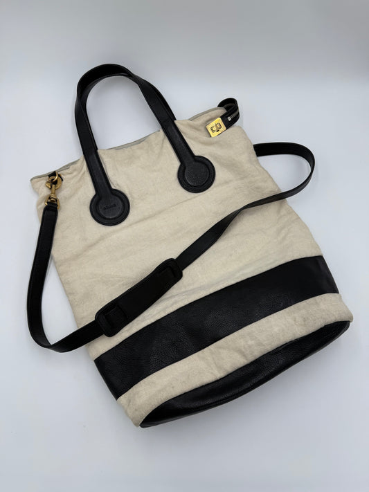 Céline Borse Tote Mickey Limited Edition in Tela e Pelle Avorio