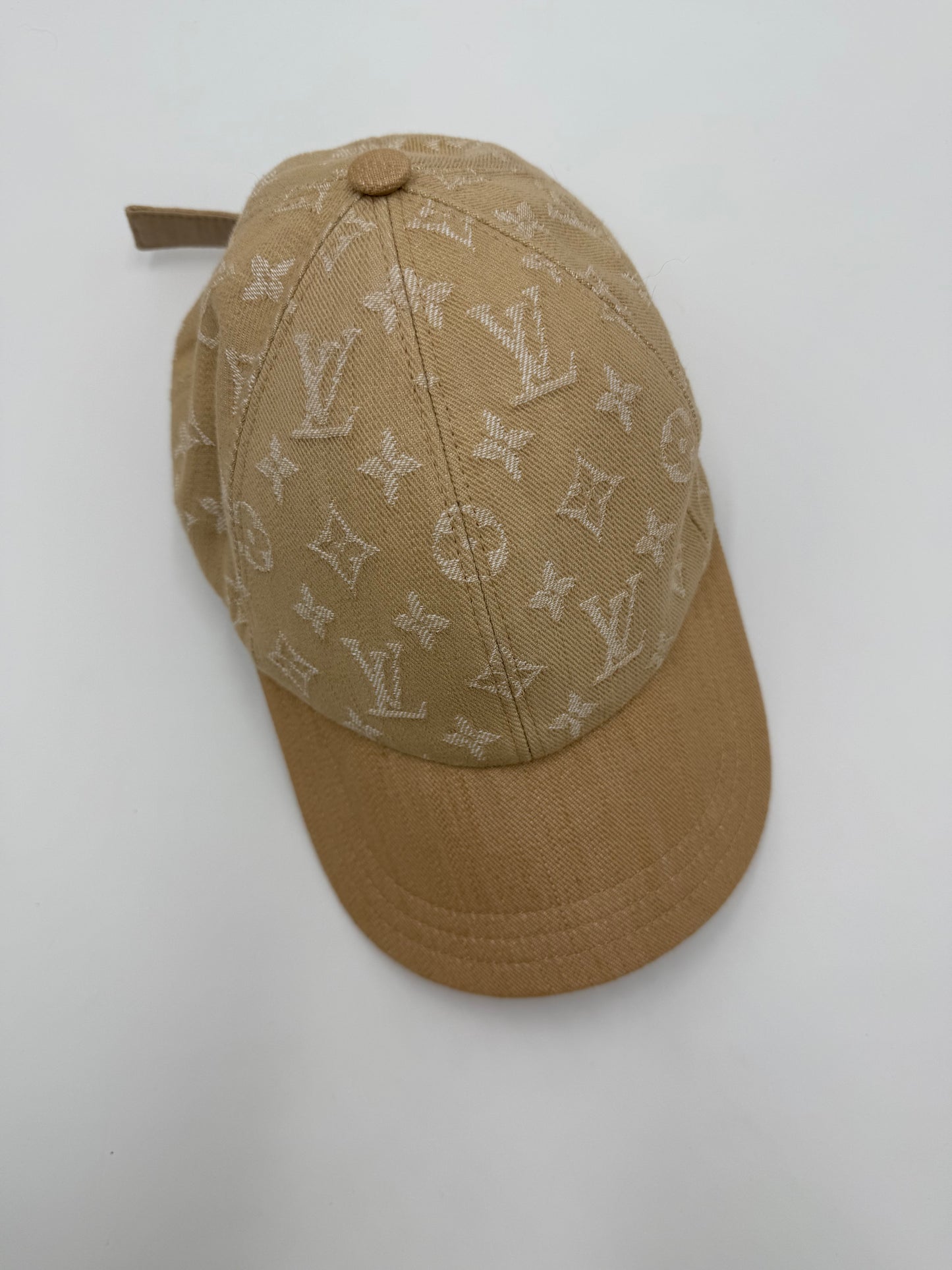 Louis Vuitton Cappello Monogram II Denim Beige