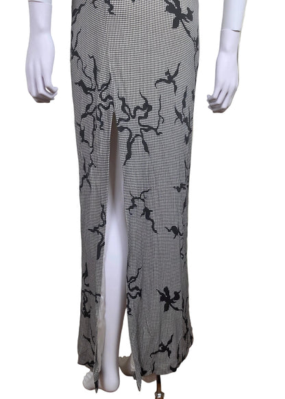 Versace Jeans Couture Abito Lungo Vintage con Scollo Halter e Schiena Scoperta