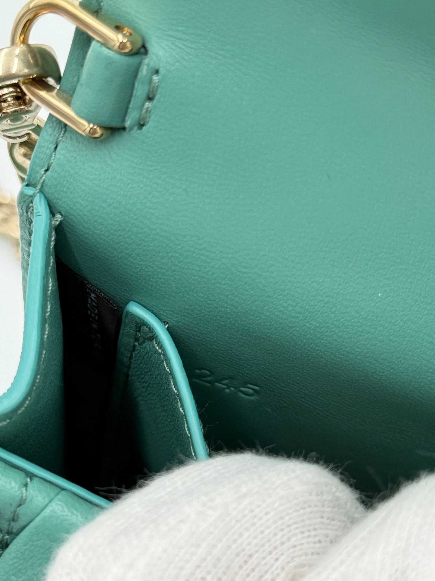 Miu Miu Borsa Confidential Matelassé Verde Giada