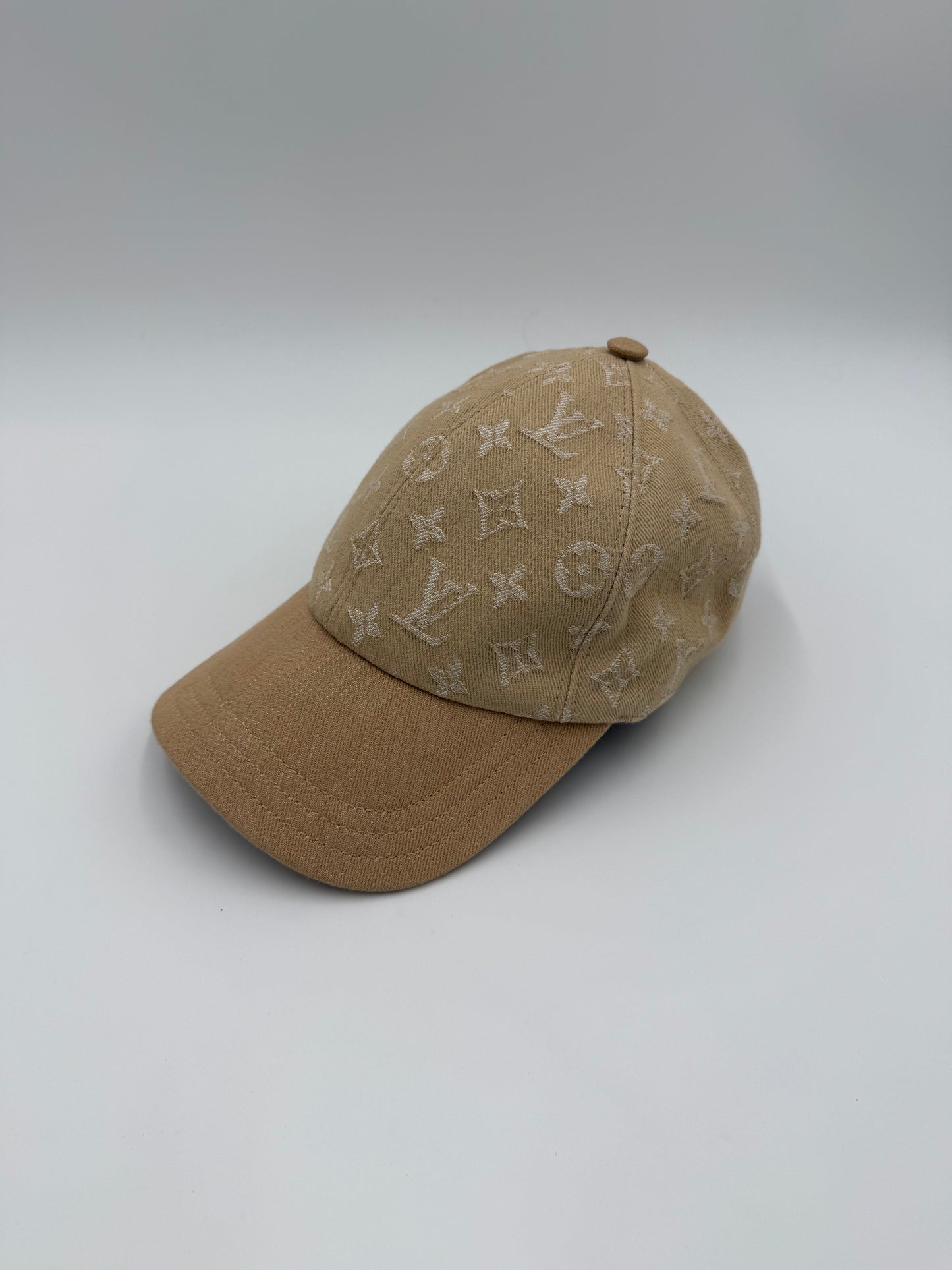 Louis Vuitton Cappello Monogram II Denim Beige