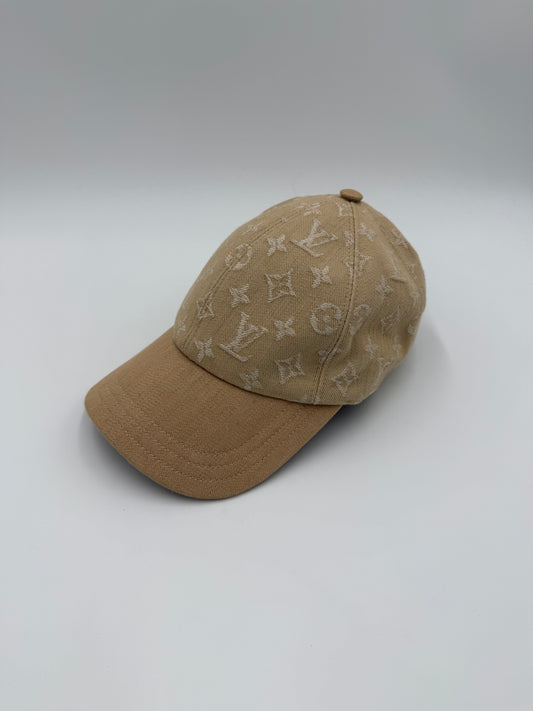 Louis Vuitton Cappello Monogram II Denim Beige