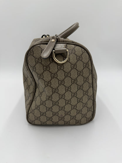 Gucci Bauletto Joy in Tela GG Supreme e Pelle Taupe - Pally Vintage Closet