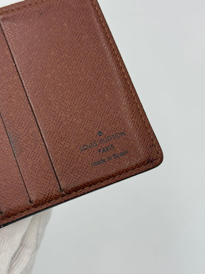 Louis Vuitton Vintage Compact Monogram Wallet Brown