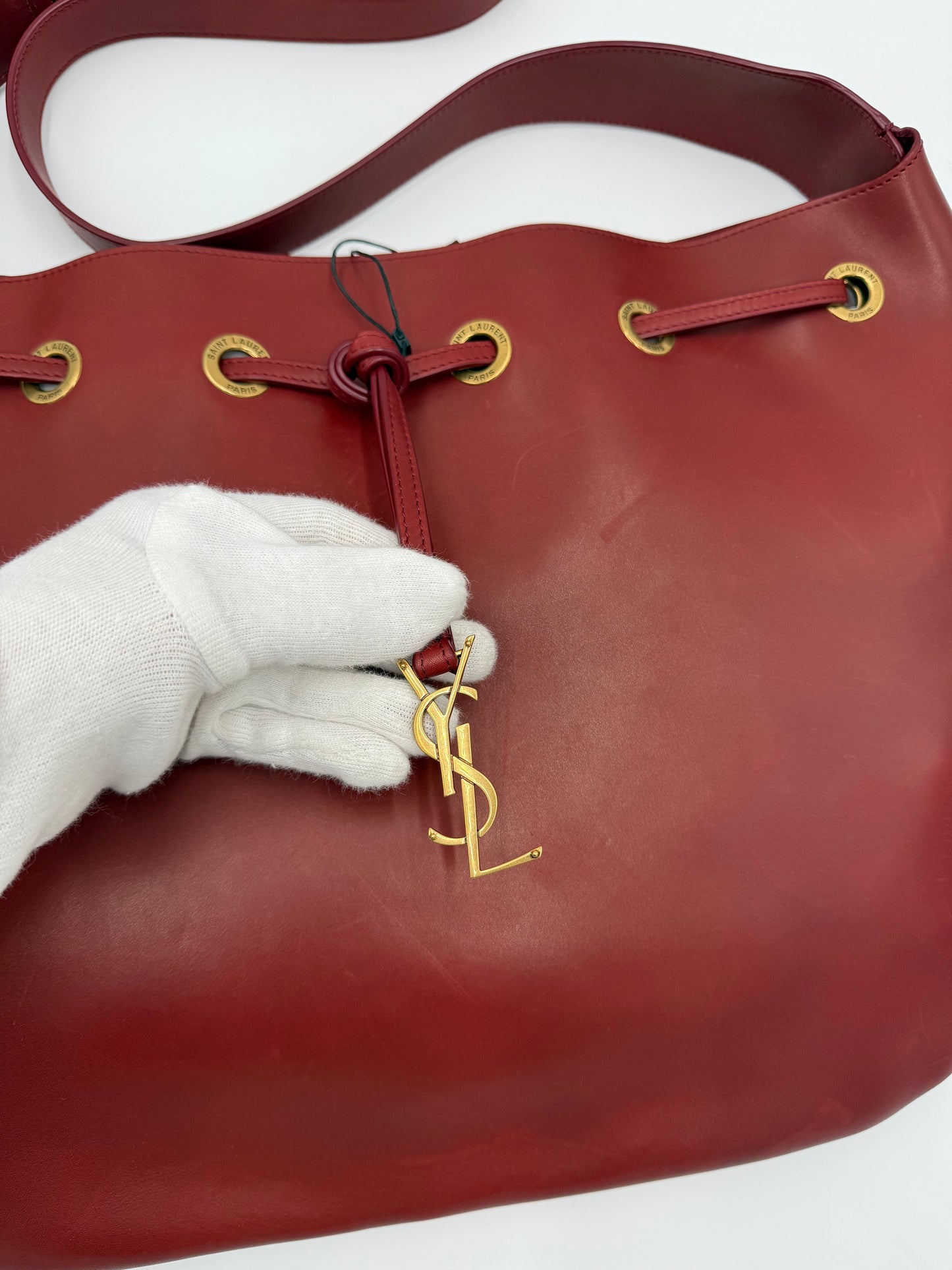 Saint Laurent Borsa Paris VII Secchiello Bordeaux - Pally Vintage Closet